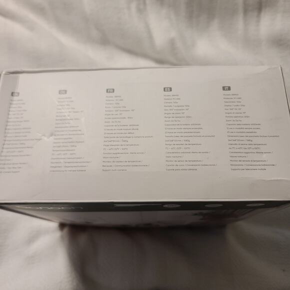 bonoch MegaView Baby Monitor w/ 2 Cameras, 7” 720P Split Screen – Open Box New - Picture 6 of 8